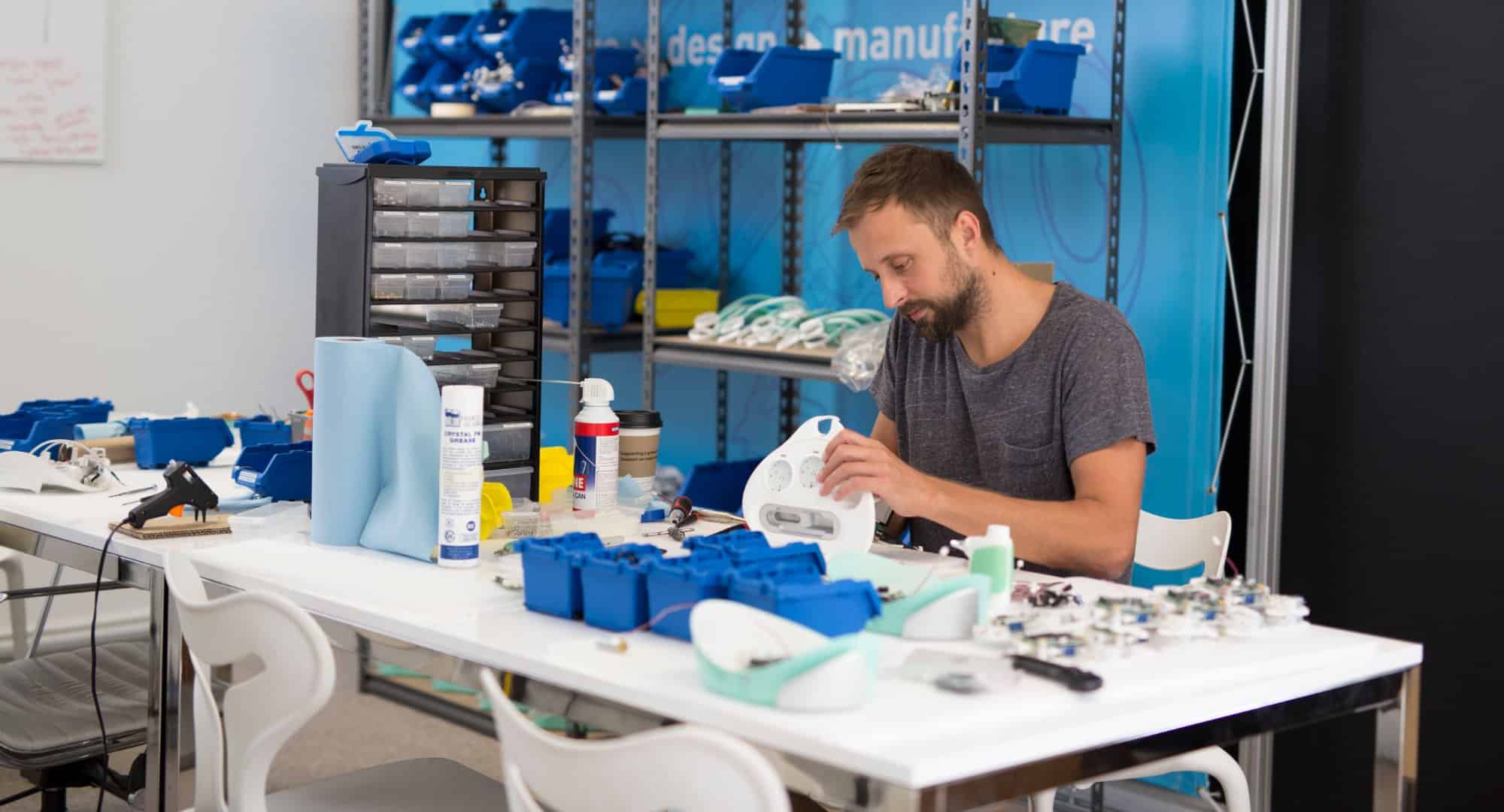 Cortex designer assembling CNC prototypes