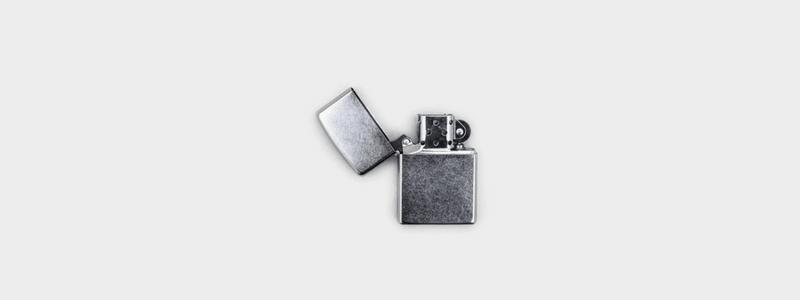 sleek stainless steel zippo lighter product designs