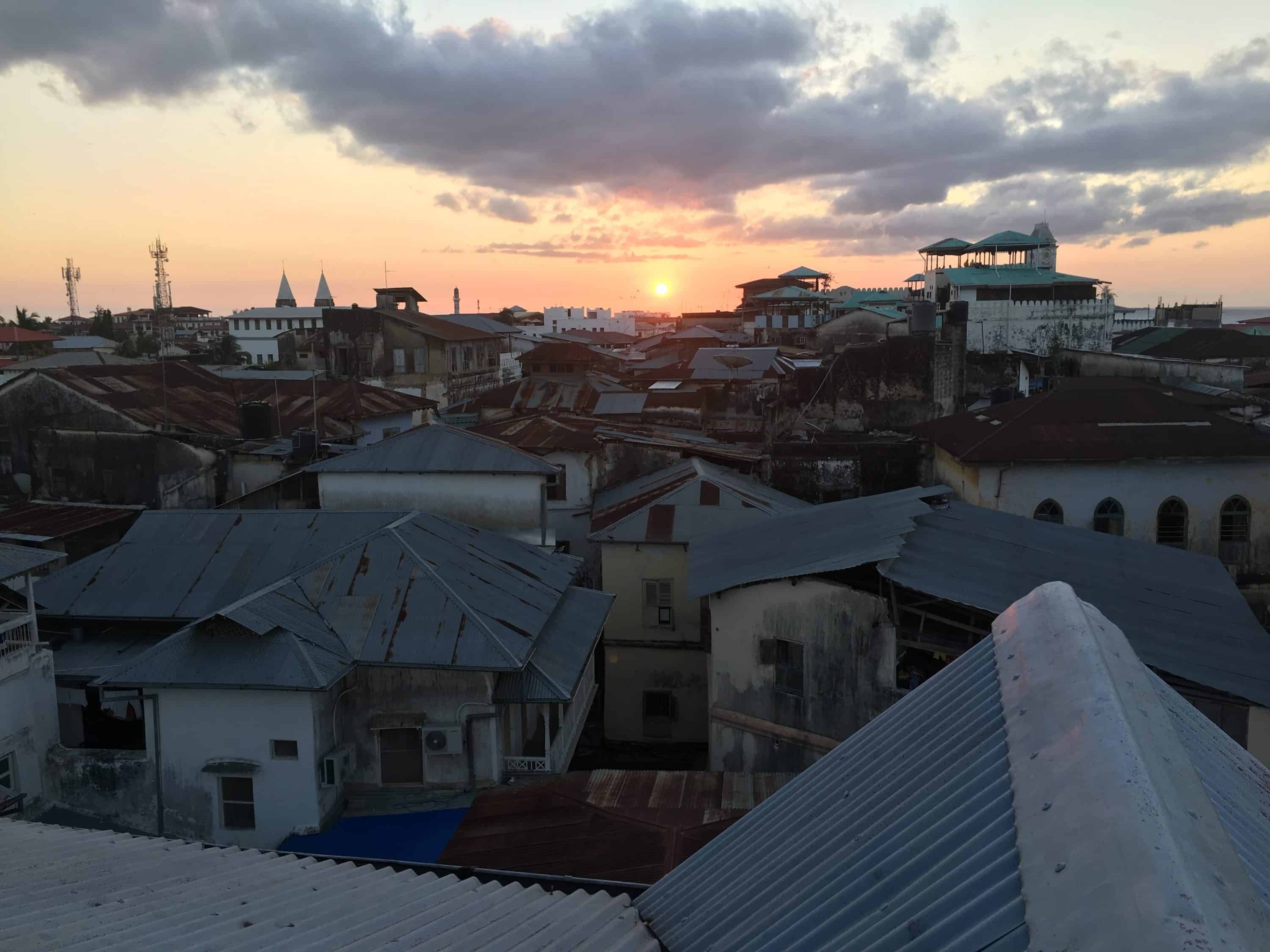 zanzibar city sunset