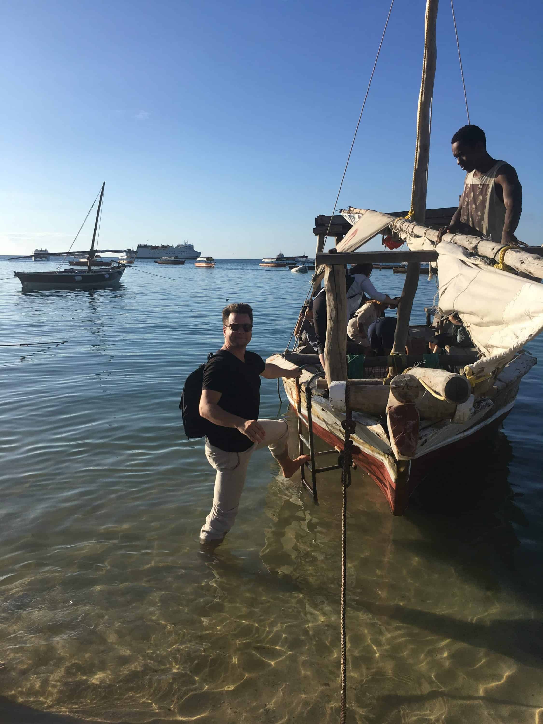 Dylan Horvath on route with design abroad program to select materials