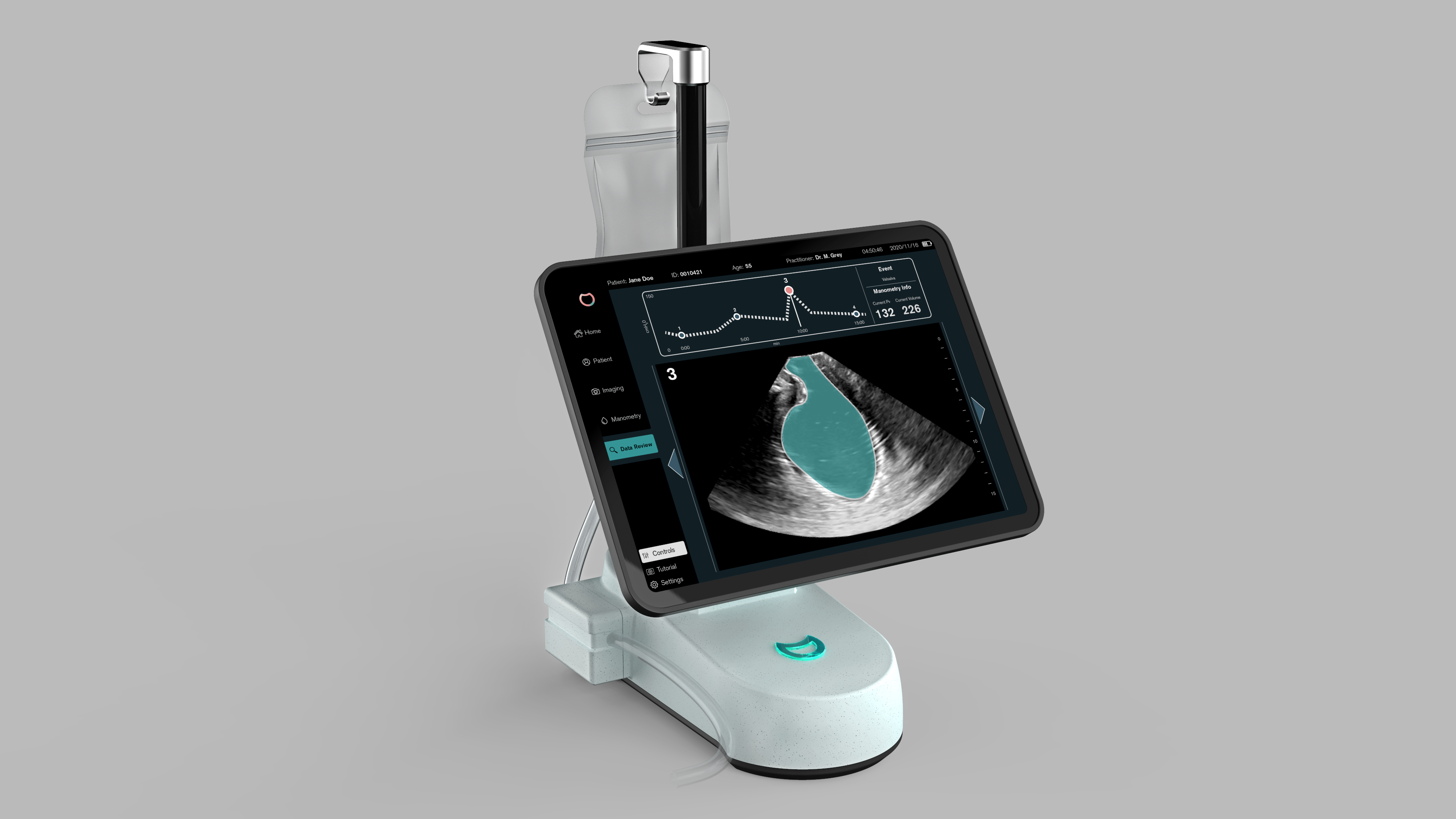 COSM 01 Portable Device Setup Front View